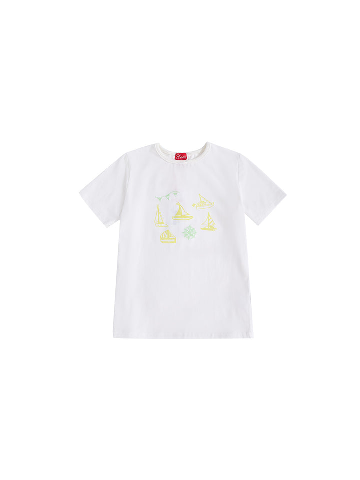 Nautical Print Short Sleeve T-Shirt