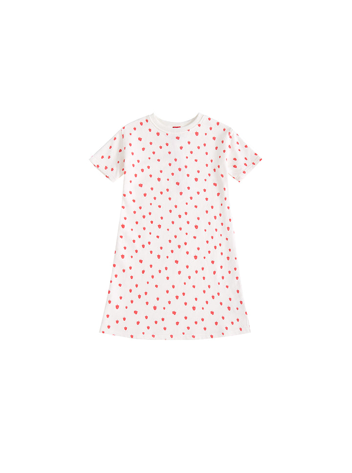 Fruitstand Short Sleeve Dress - Strawberry