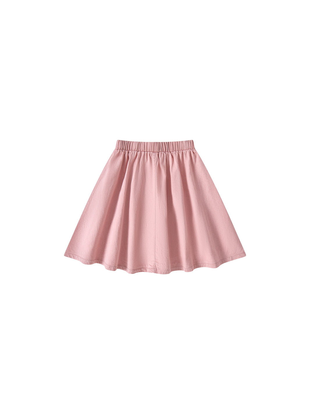 A-line Patch Emblem Skirt - Salmon