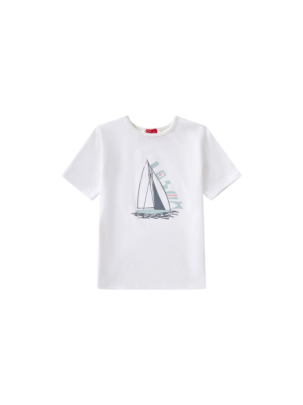 Nautical Print Short T-shirt