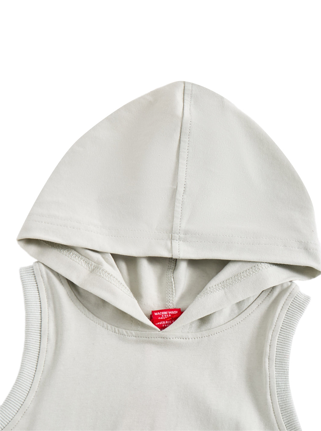 Solid Hooded Vest - Green