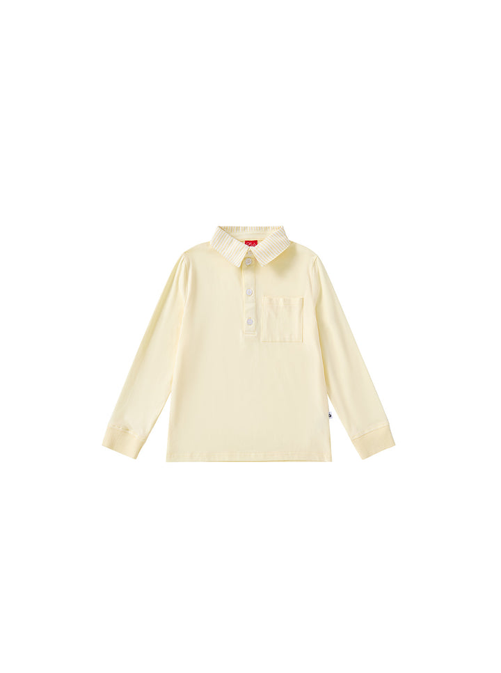 Striped Collar Polo