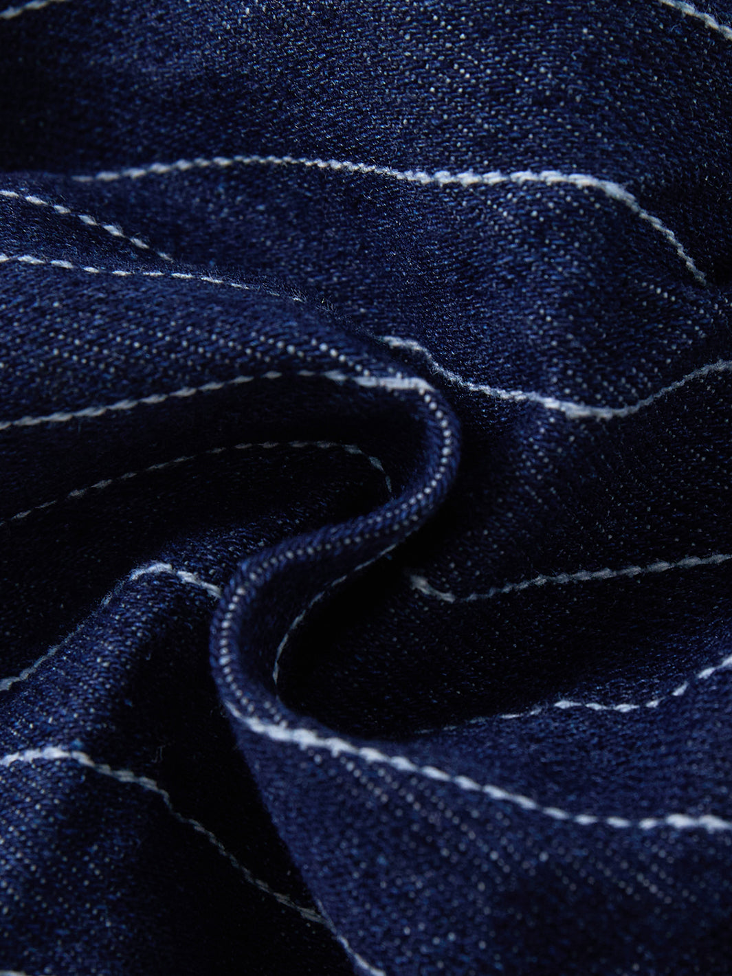 Denim Stripe Ruffle Bloomer