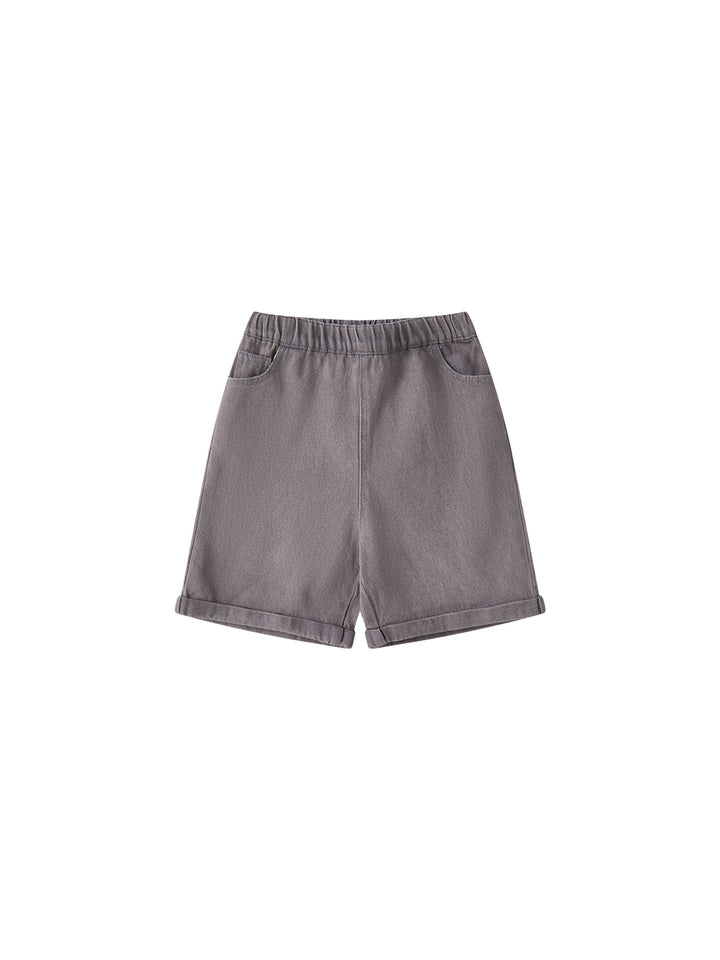 Grey Washed Short Pants