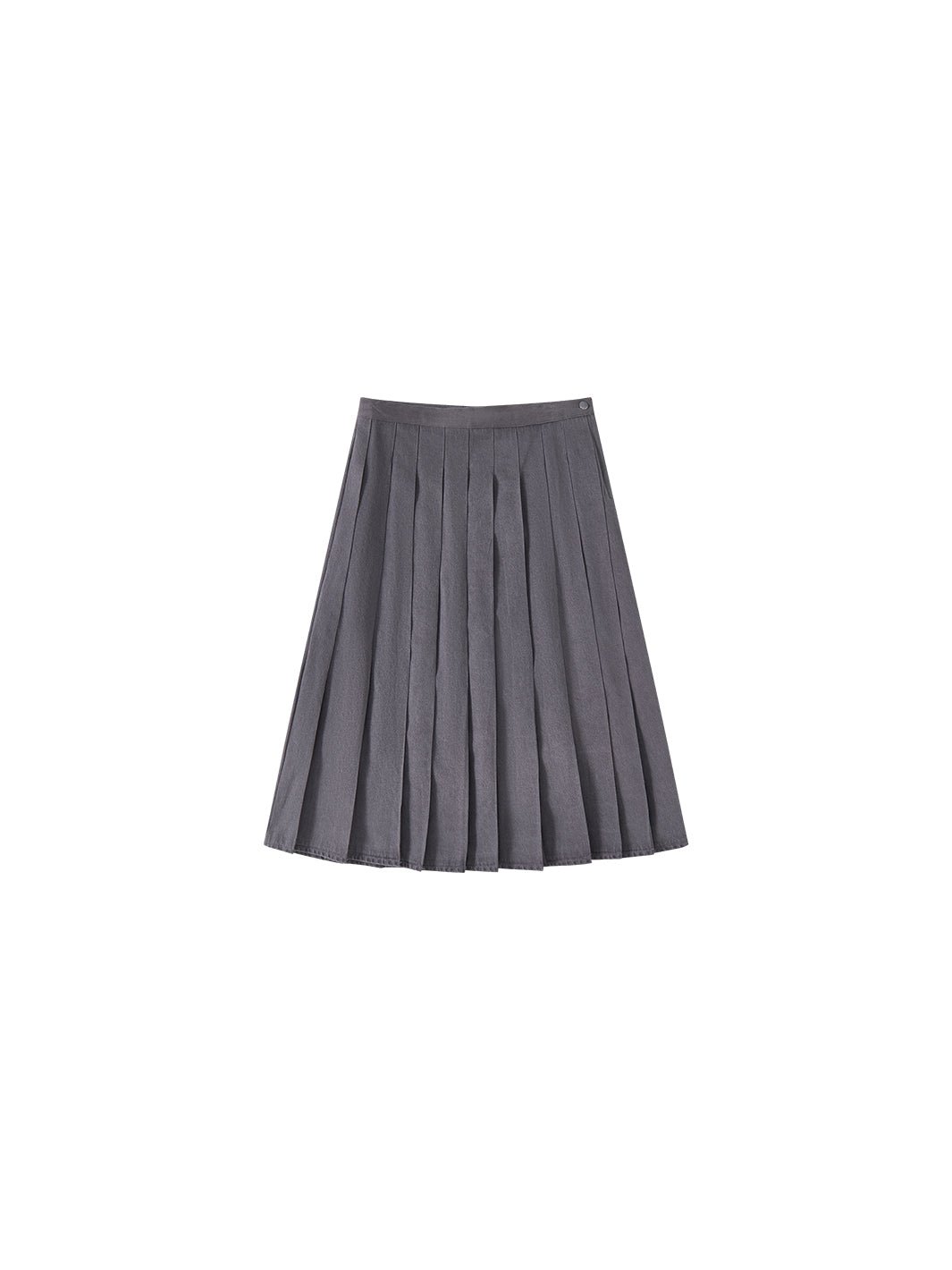Grey Washed Pleated Skirt – Lulu Kids Clothing