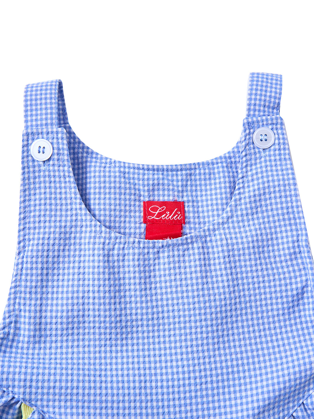 Gingham Jumper - Lt Blue