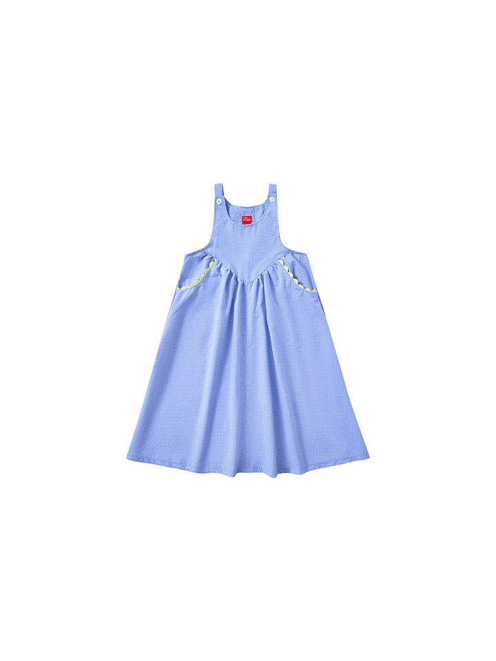 Gingham Jumper - Lt Blue