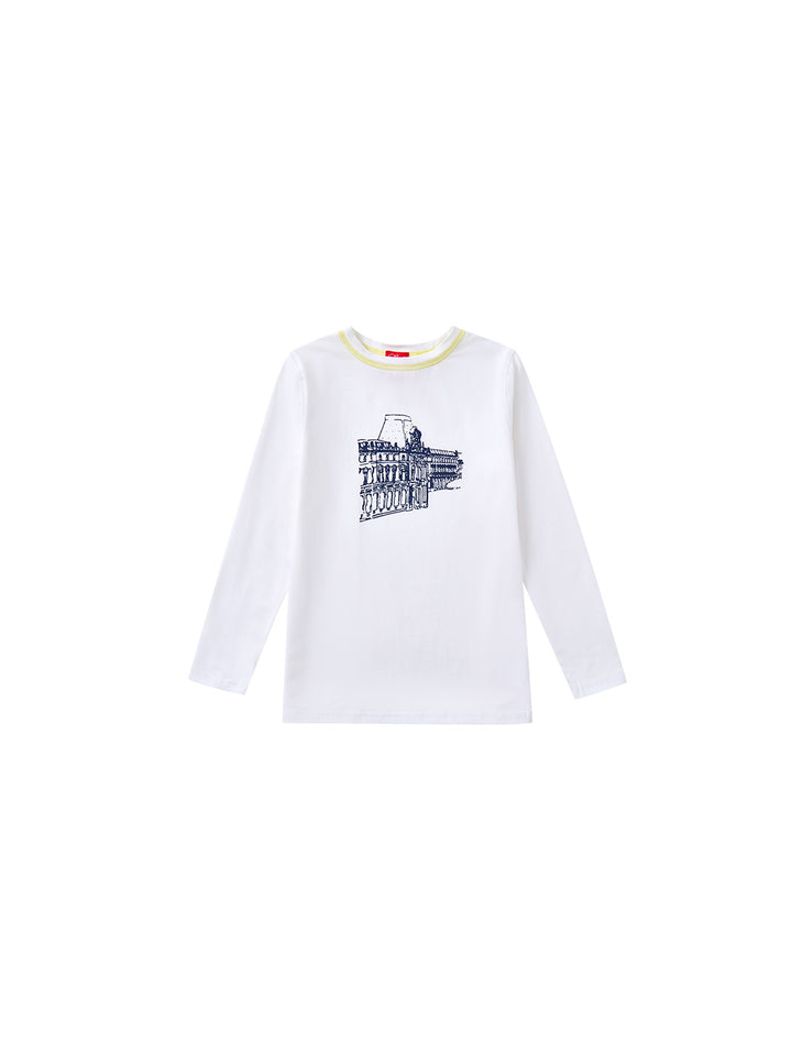 Picnic  Long T-shirt - White
