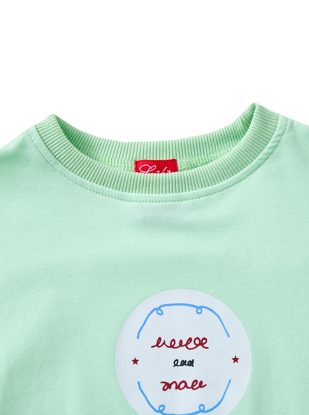 Circle Scribble Print Top
