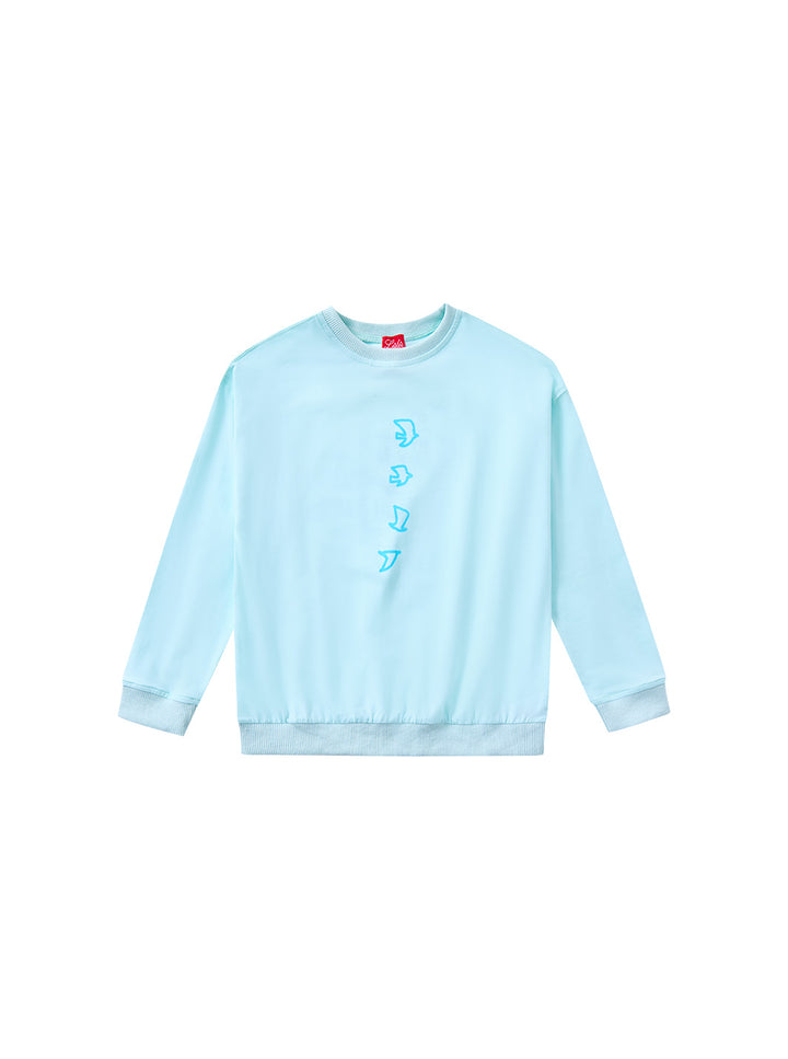 Bird Print Top -  Pale Mint