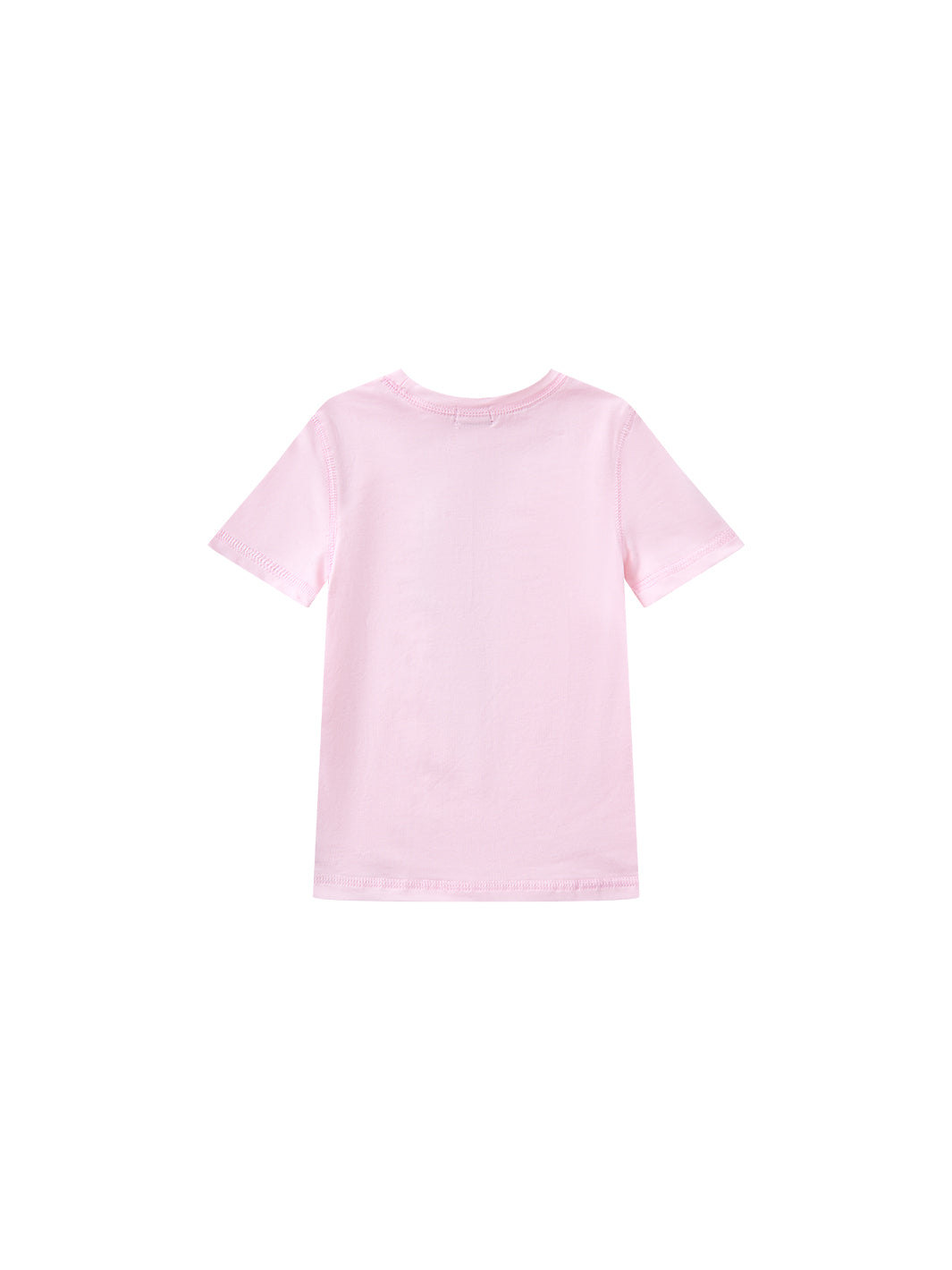 Bird Print Short Sleeve T-shirt - Pink