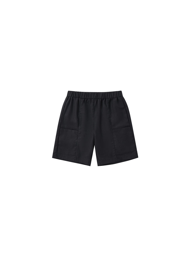 Solid Short Pants - Black