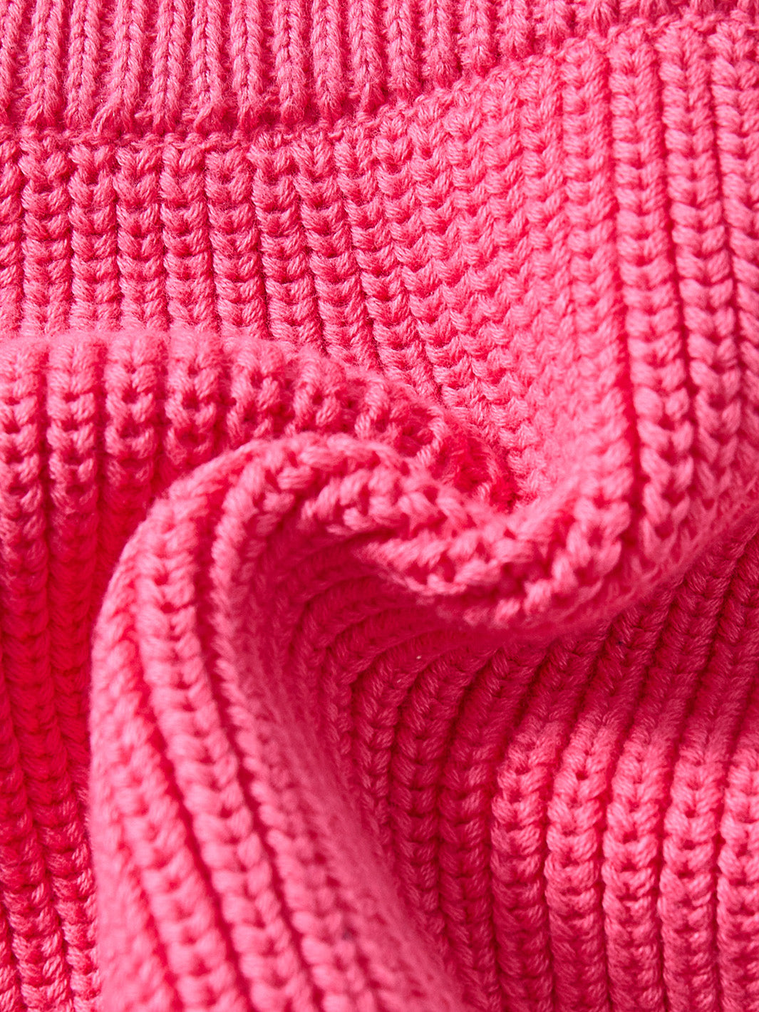 Baby Knit Ribbed Short Pants - Neon Pink