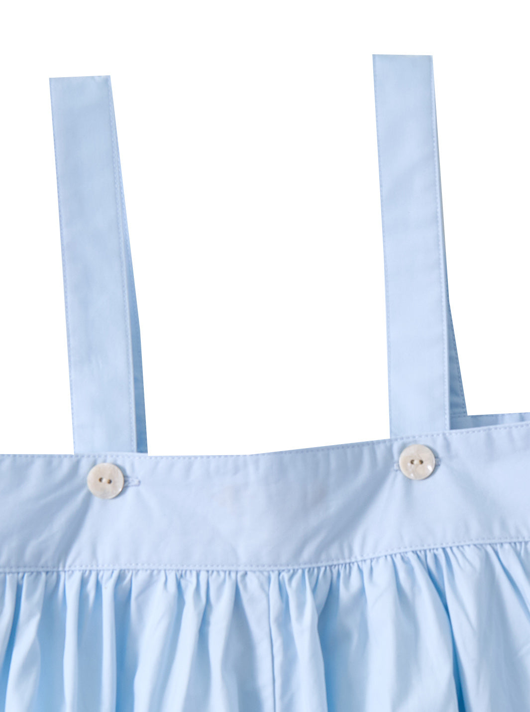 Parlor Gathered Jumper - Lt Blue