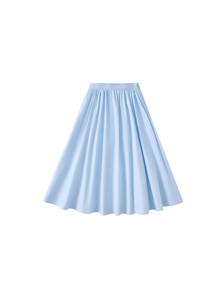 Parlor Tea-length Skirt - Lt. Blue