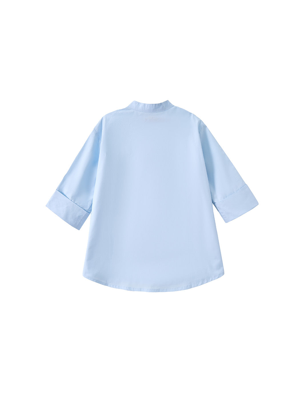 Parlor High Neck Shirt - Lt. Blue