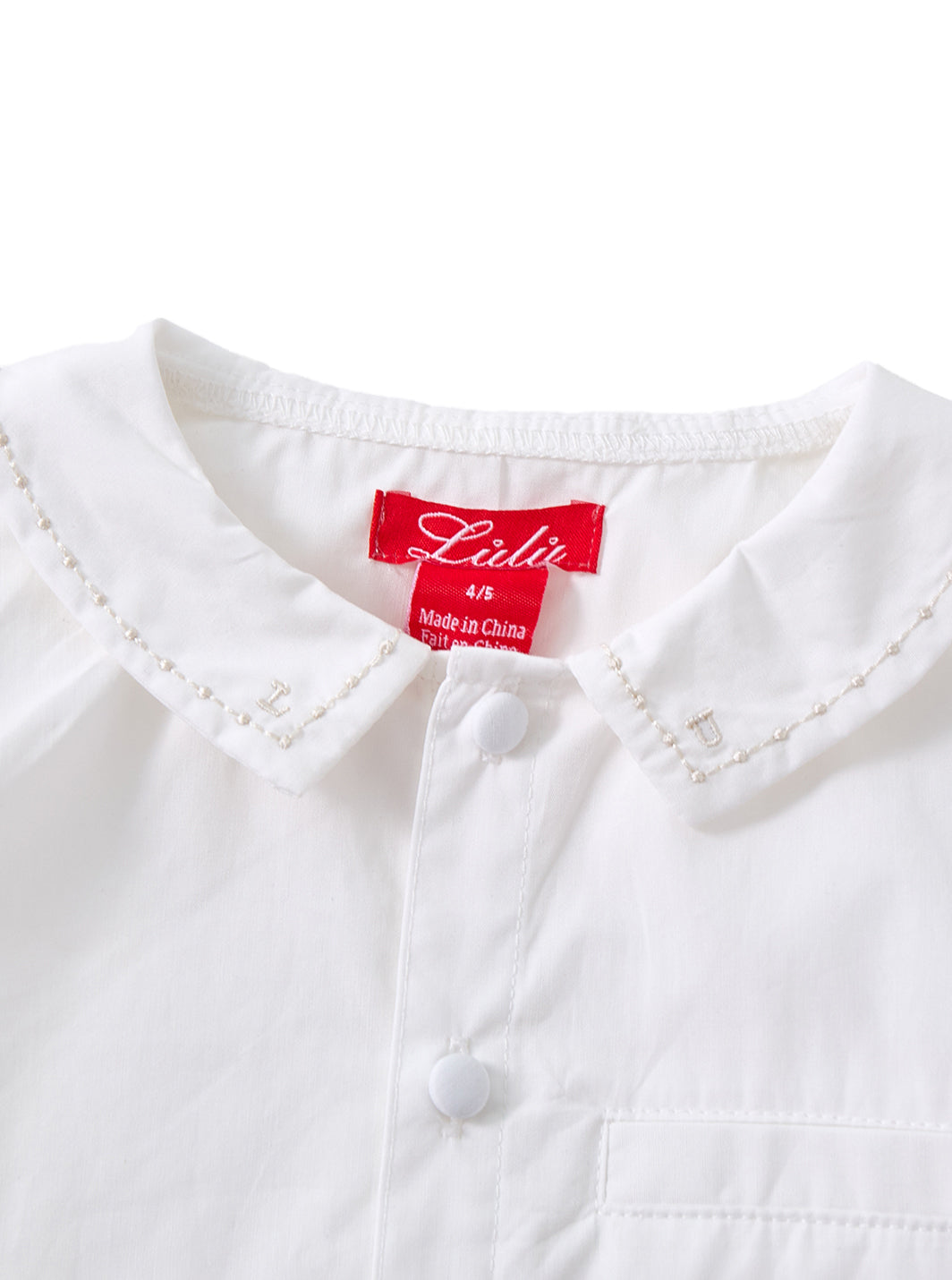 Parlor Collar Shirt - White