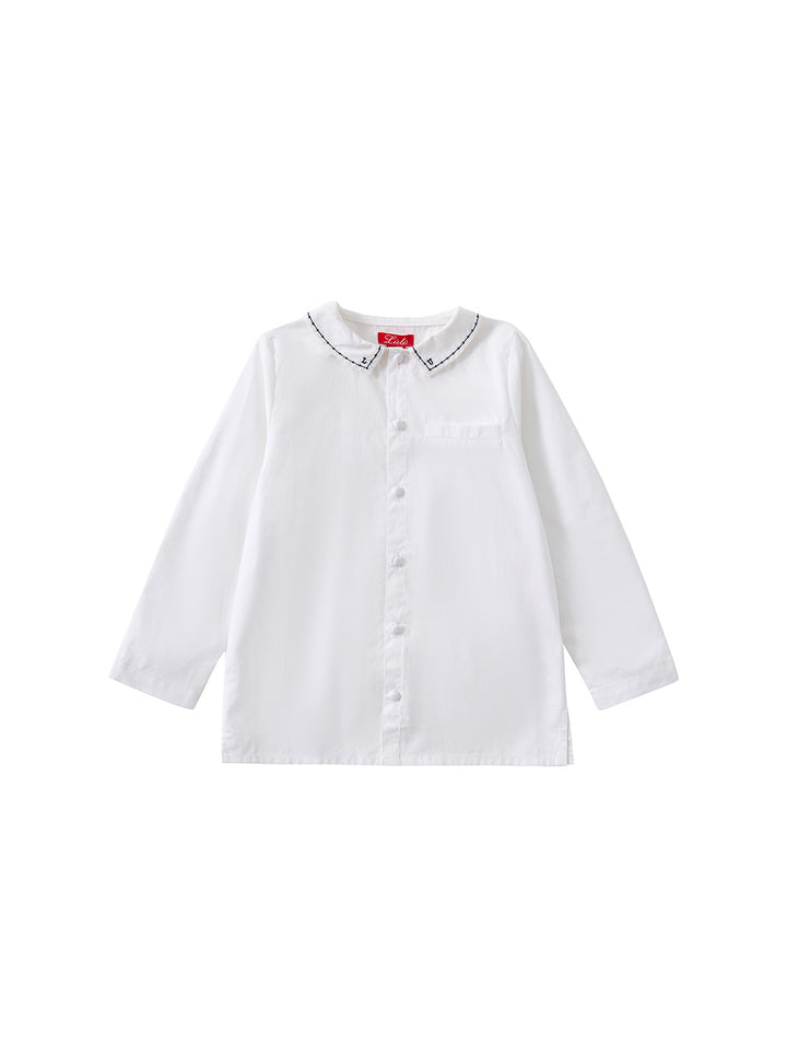 Parlor Collar Shirt - Navy