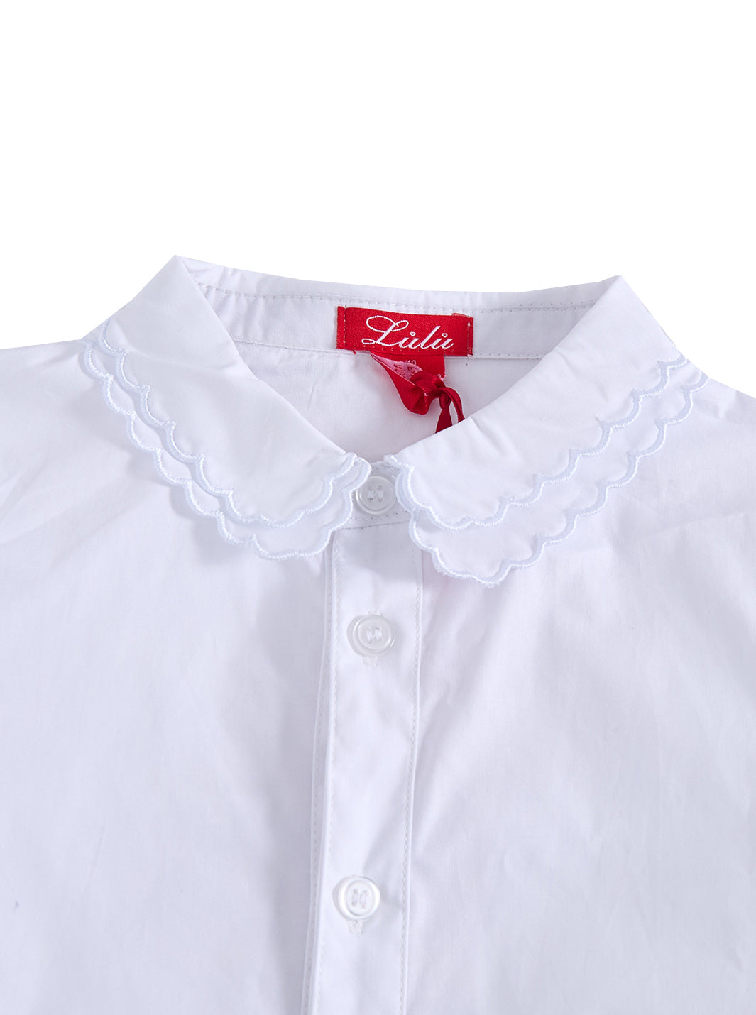 Sea Glass Collar Shirt - White