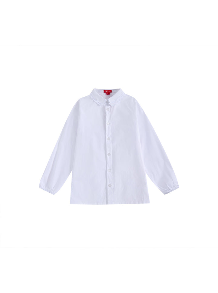 Sea Glass Collar Shirt - White