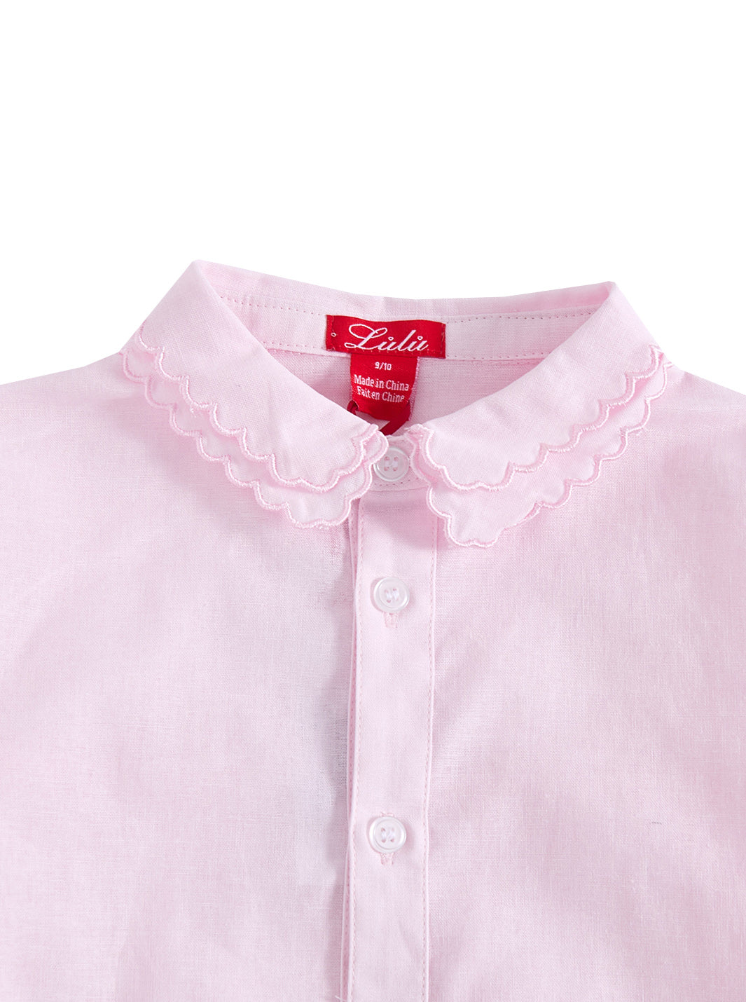 Sea Glass Collar Shirt - Pale Pink