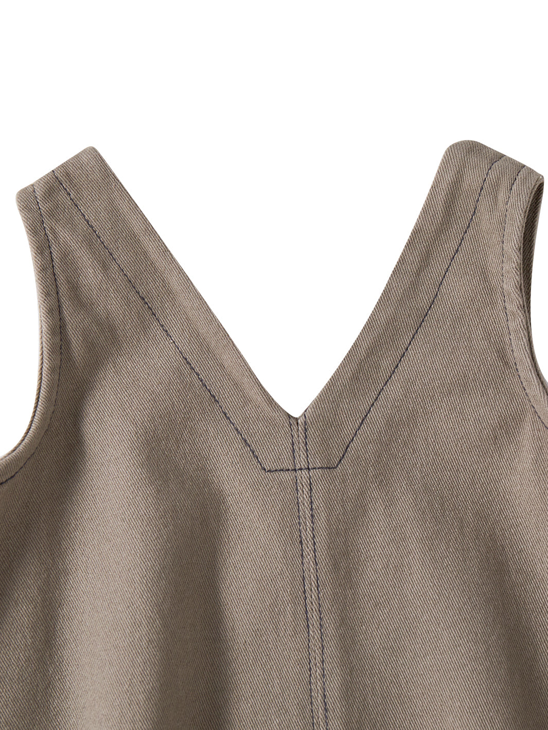 Twill Topstitch Jumper - Grey