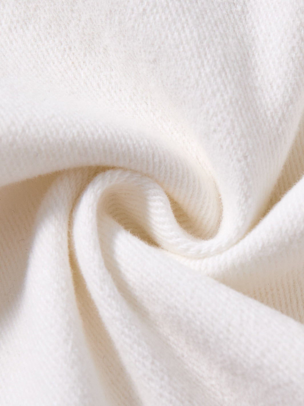 Twill Topstitch Jumper - White