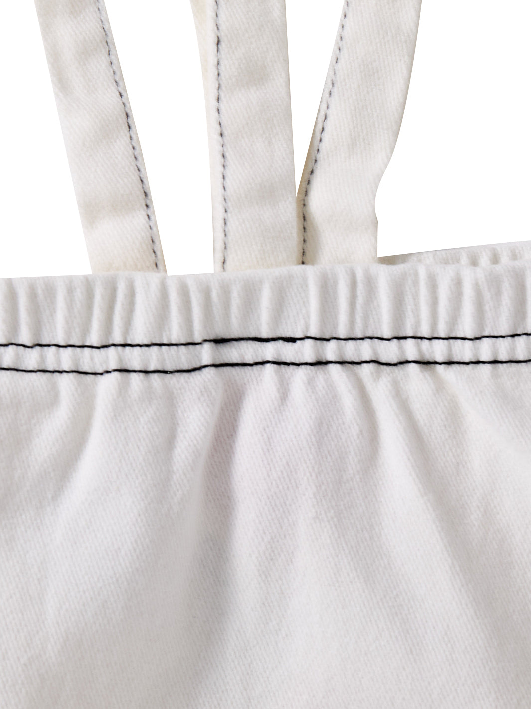 Twill Romper - White