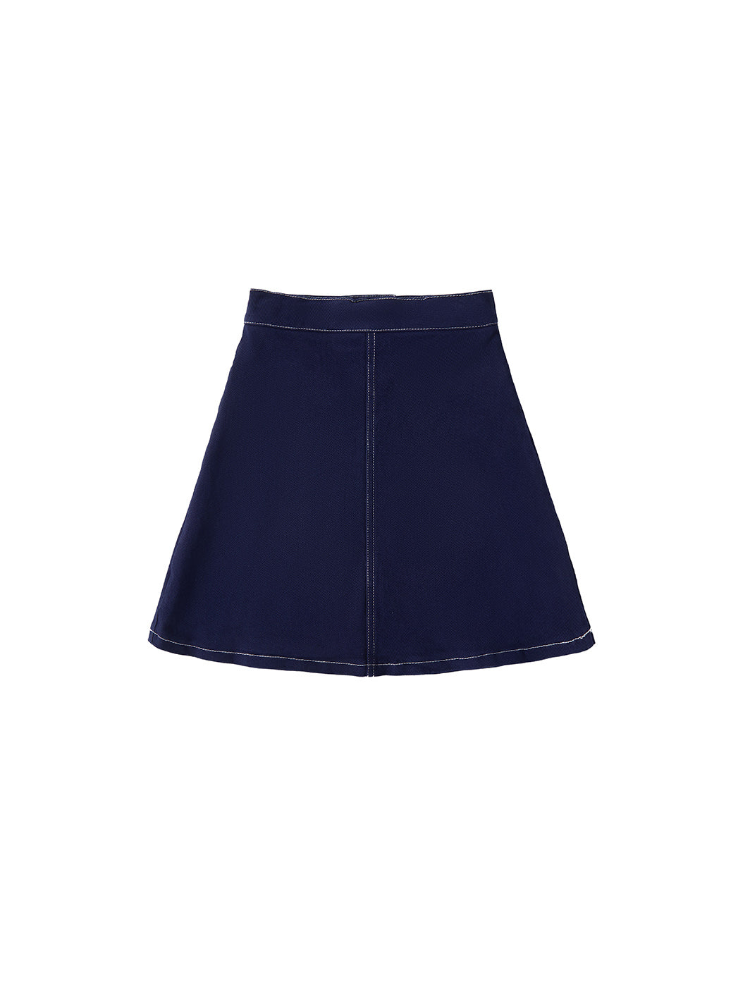 Twill Pocket Skirt - Navy