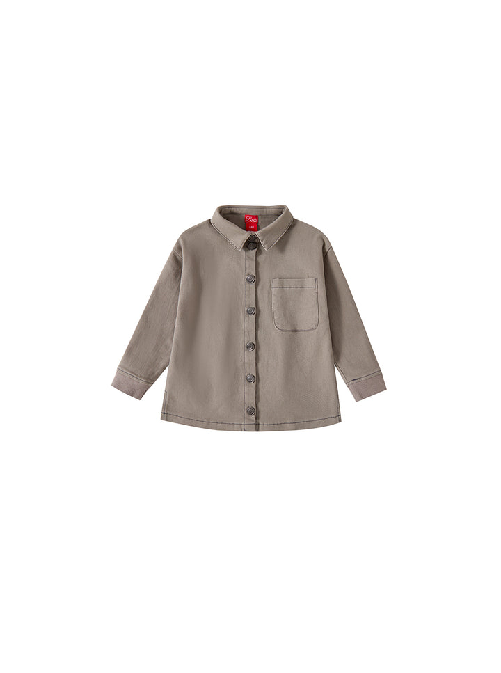 Embroidered Parade Shirt - Grey