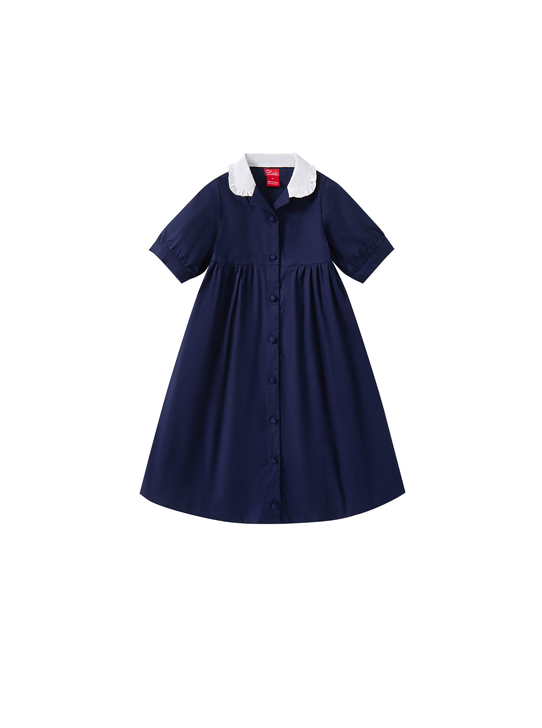 Collared Short Sleeve Dress