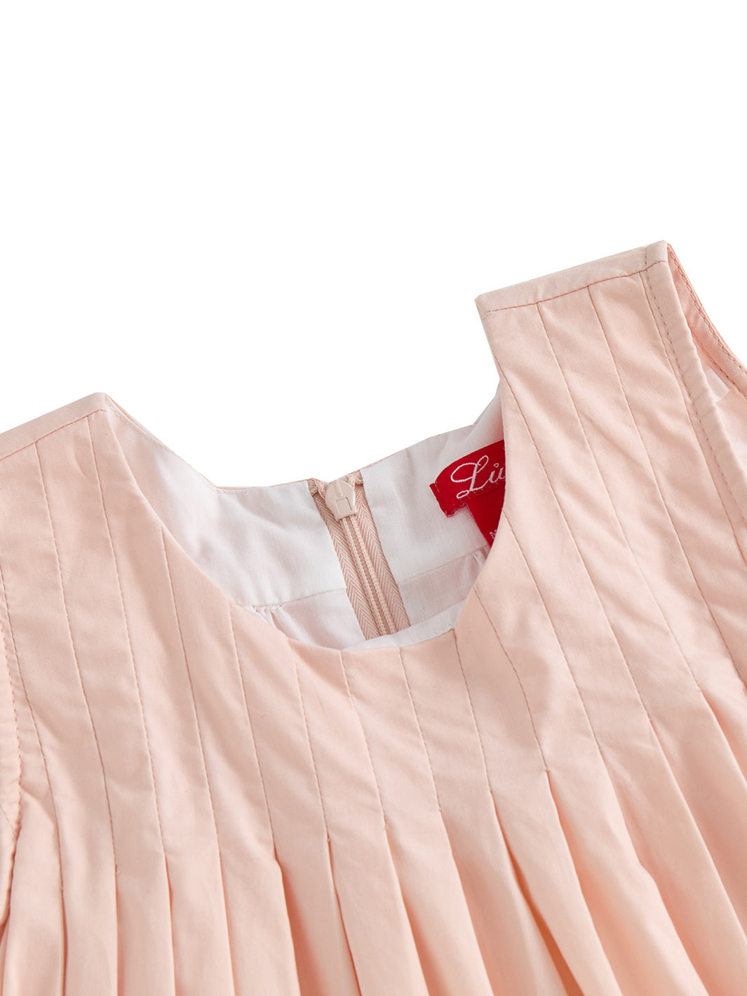 Porcelain Pleated Jumper - Peach