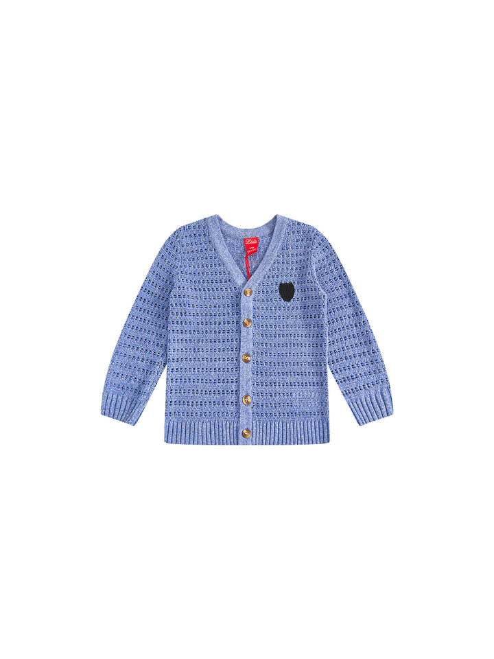 Eyelet Cardigan - Sky Blue