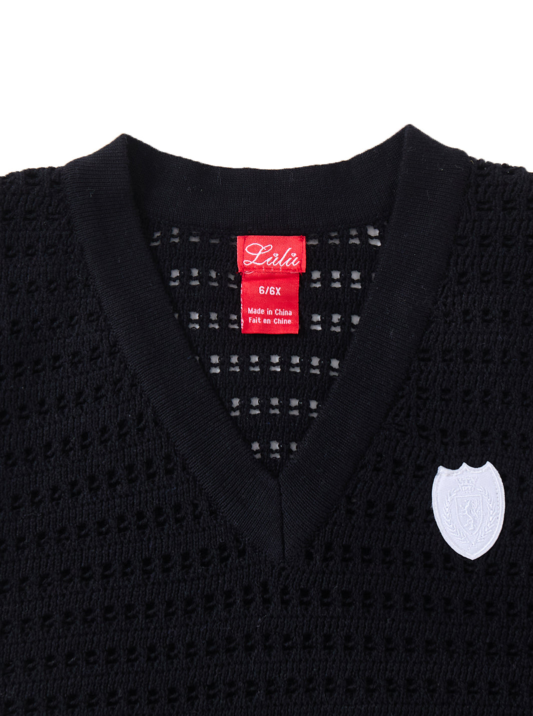 Eyelet Vest - Black