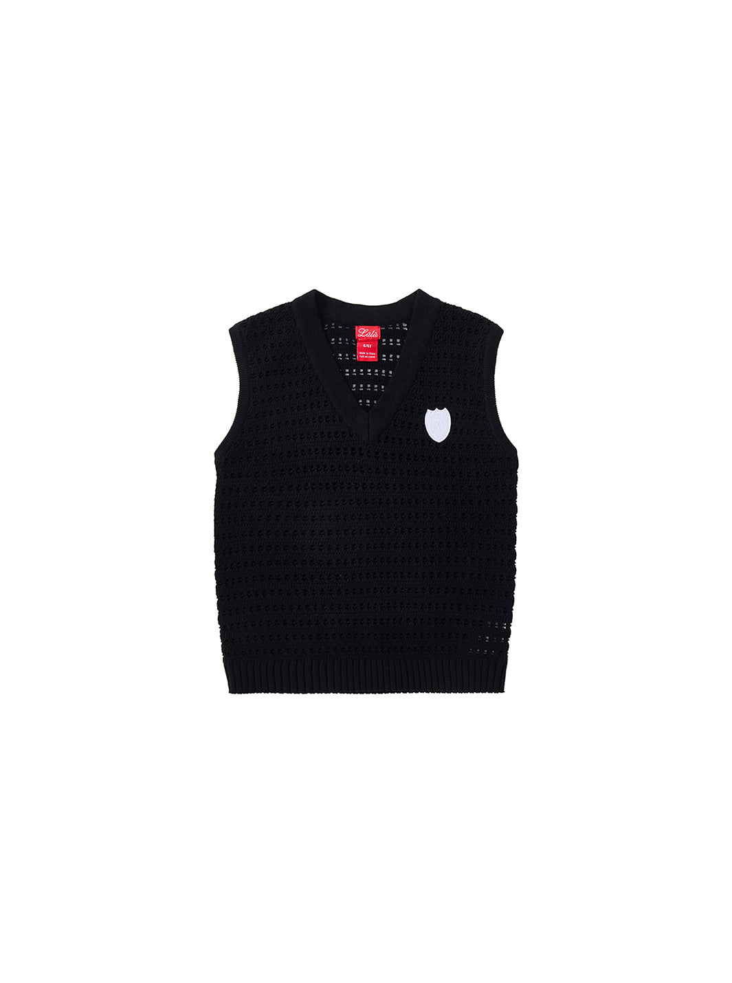 Eyelet Vest - Black