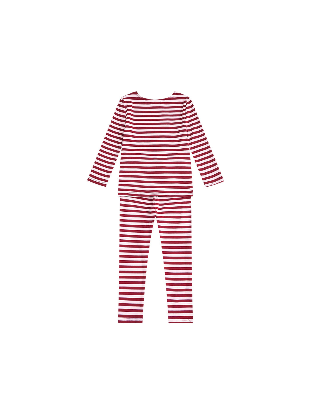 Striped Set - Burgandy/Pink