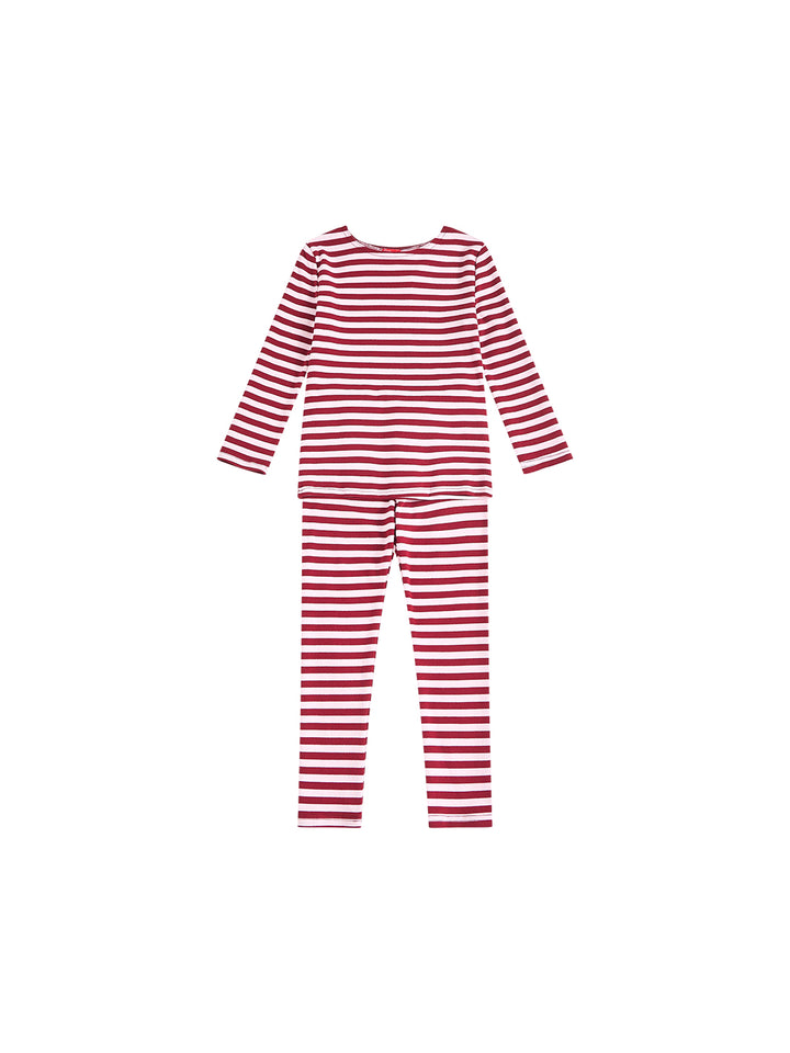 Striped Set - Burgandy/Pink