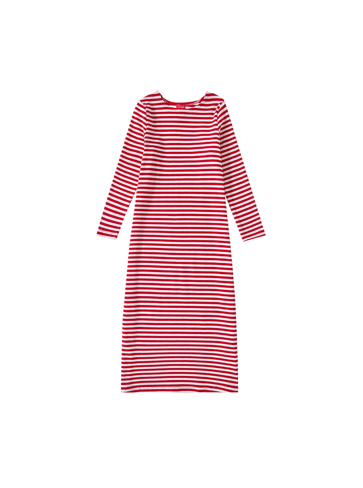 Striped Nightgown - Red/White