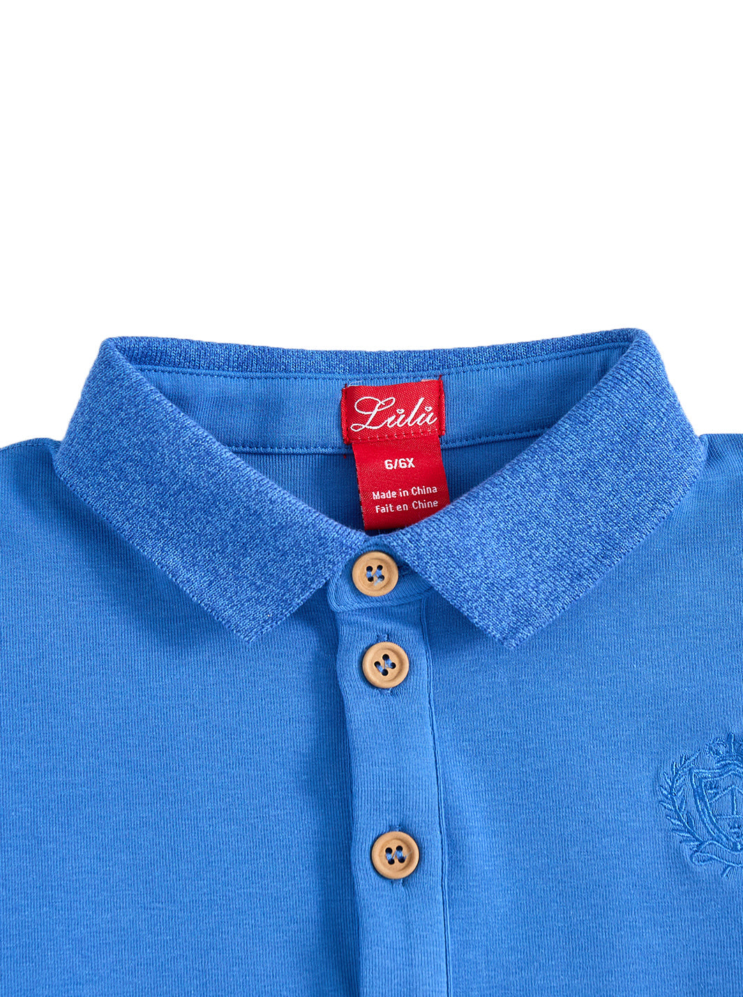 Solid Emblem Polo - Royal Blue
