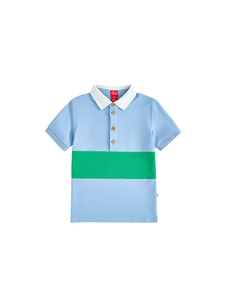 Body Combo Short Sleeve Polo - Sky Blue