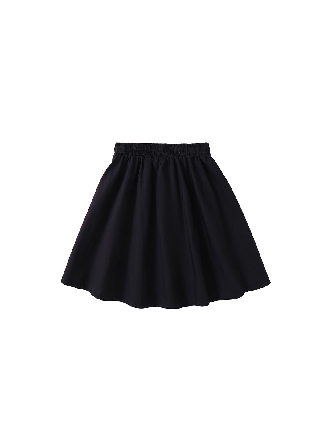 Basic Cotton Skirt - Black