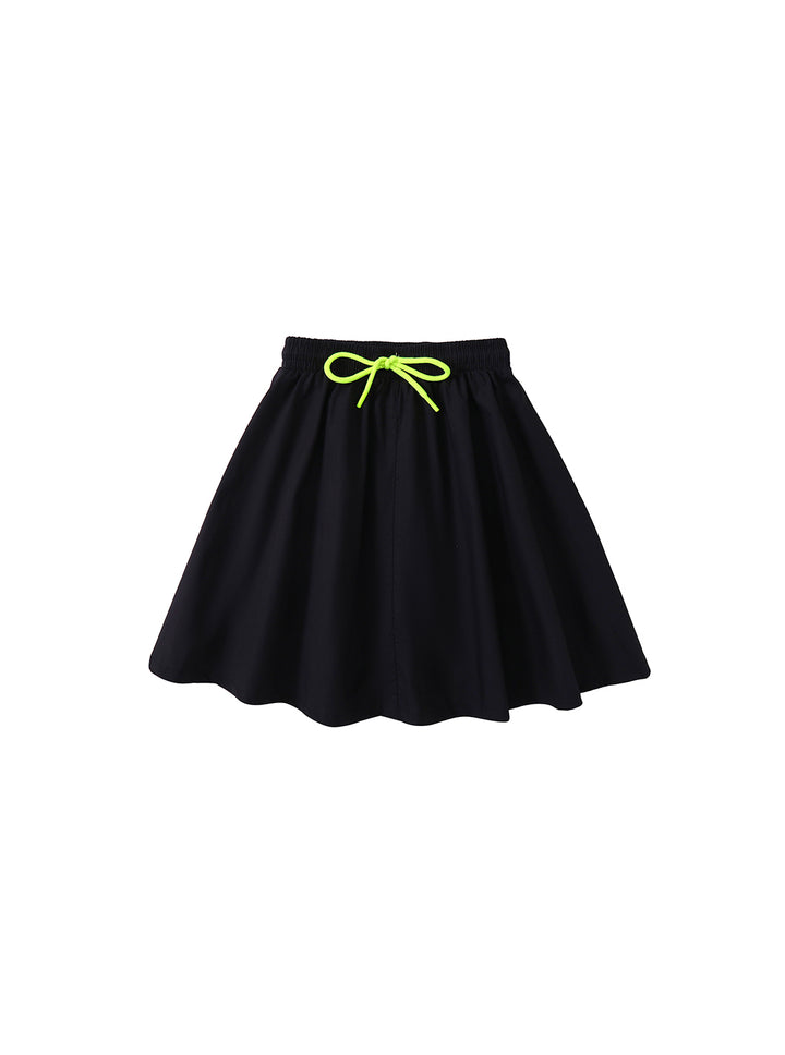 Basic Cotton Skirt - Black