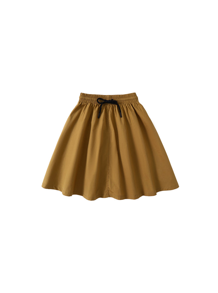 Basic Cotton Skirt - Khaki