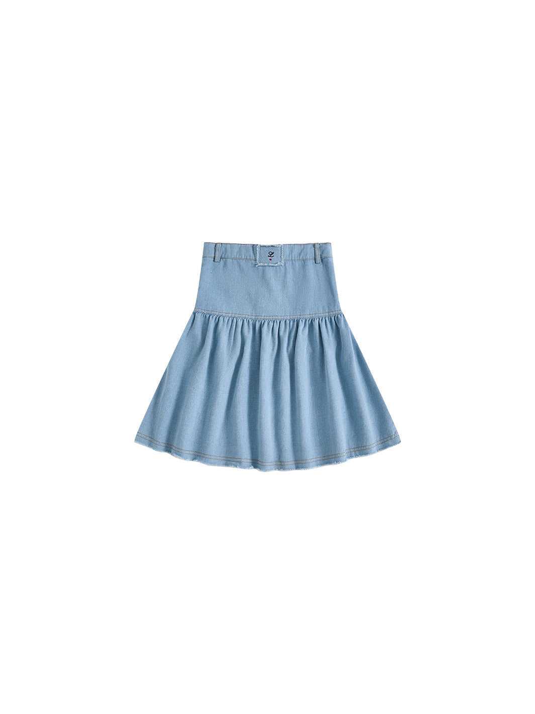 Denim Yoke Skirt - Pale Blue