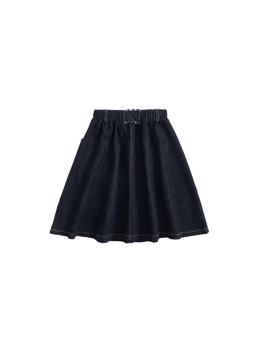 Denim Pocket Skirt - Black