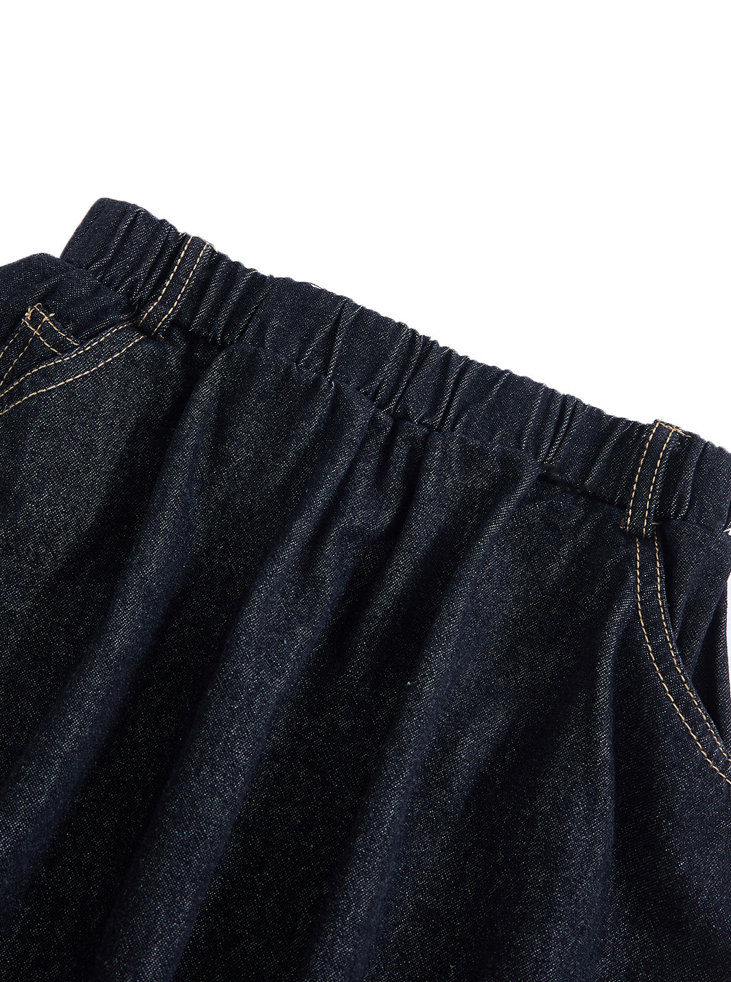 Denim Pocket Skirt - Black