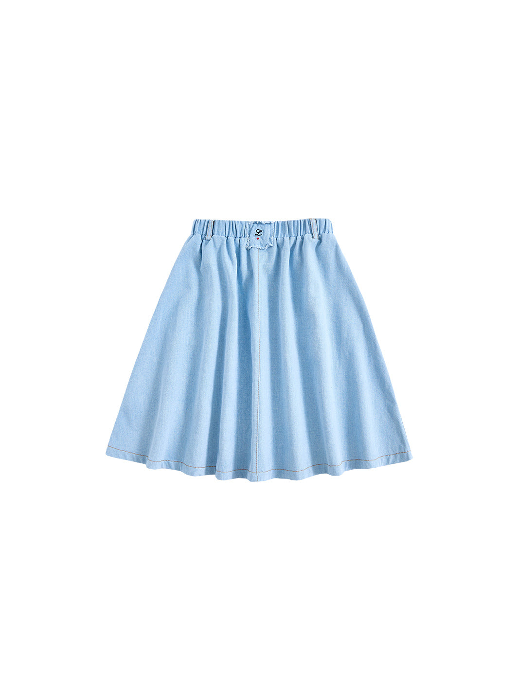 Denim Pocket Skirt - Pale Blue