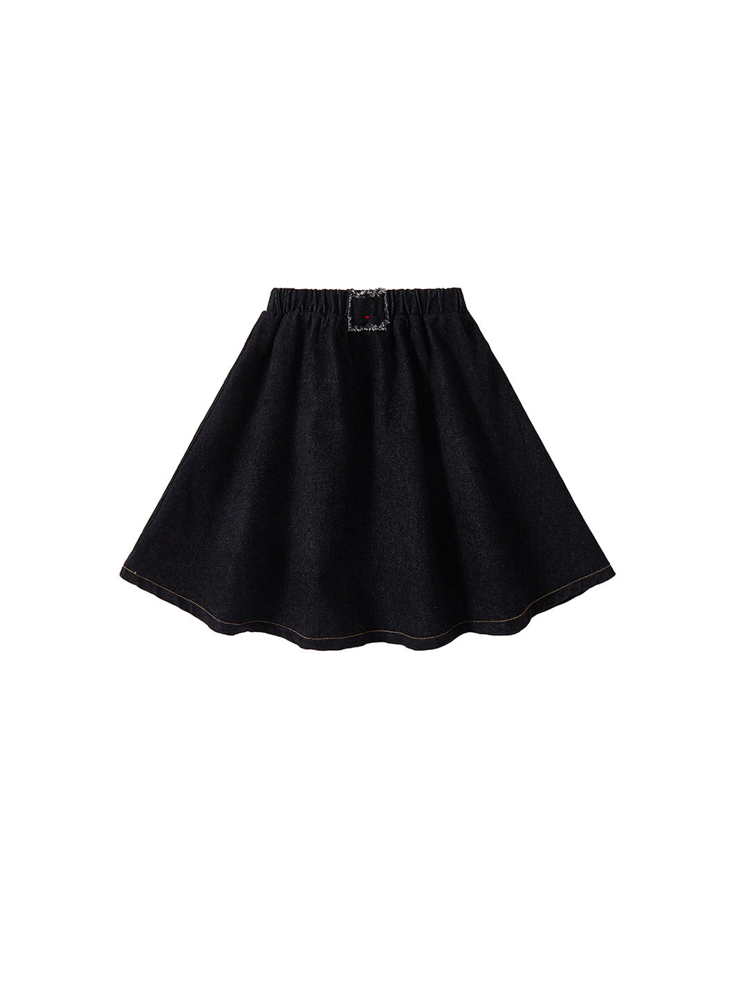 Denim A-Line Skirt - Black Mix