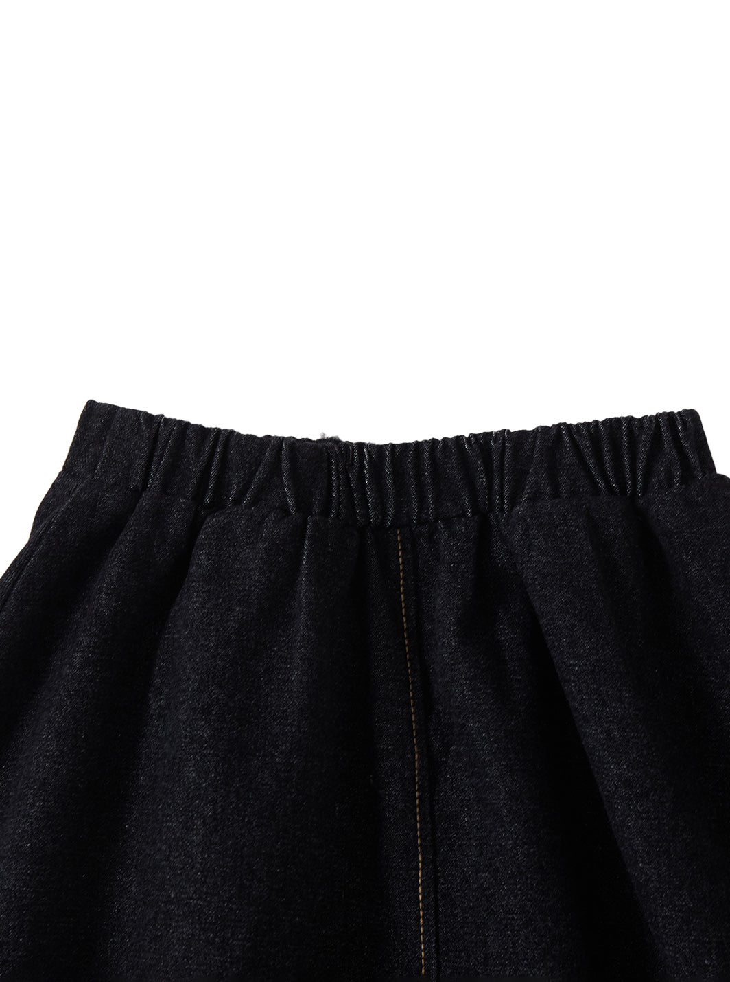 Denim A-Line Skirt - Black Mix
