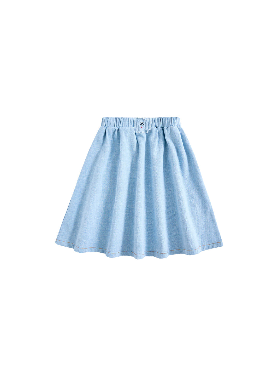 Denim A-Line Skirt - Pale Blue